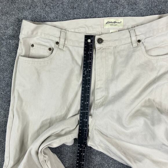 Eddie Bauer Jeans Women's Size 18 Beige Capri Casual Cotton Denim Pants - Picture 4 of 10